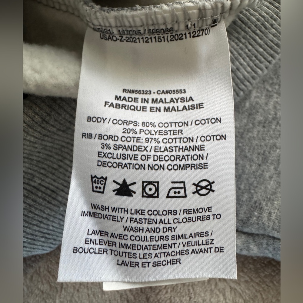 Nike JU Dolphins Cropped Quarter Zip Sweatshirt XS Gray Minimalist Athleisure - Picture 8 of 12